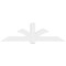 Ekena Millwork Redmond Architectural Grade PVC Gable Bracket, 84"W x 24 1/2"H x 4"D x 6"F, 7/12 Pitch GBP084X25X0406RED00 - alternate 4